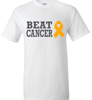 Beat Cancer White T-Shirt
