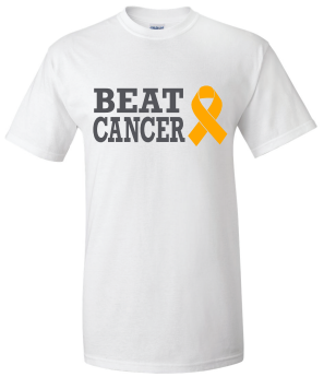 Beat Cancer White T-Shirt