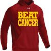 Beat Cancer Cardinal and Gold Under Armour Hoodie