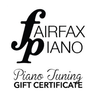 Piano Tuning Gift Certificate Fairfax Piano
