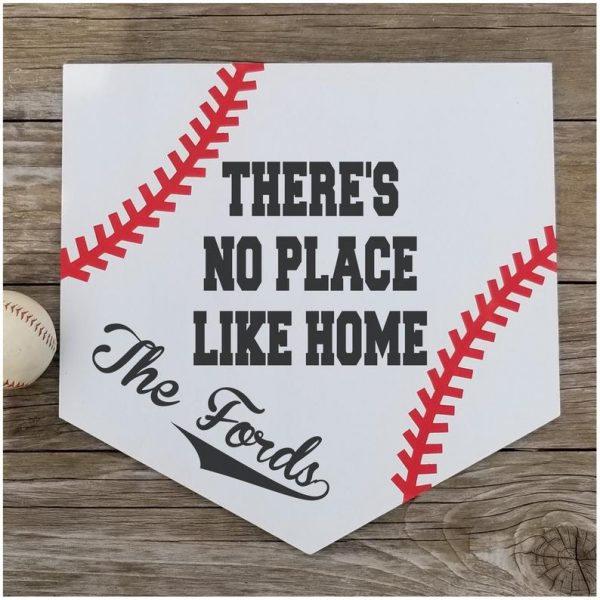 Baseball Door Hanging -There's No Place Like Home