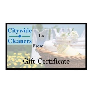 Citywide Cleaners Gift Certificate